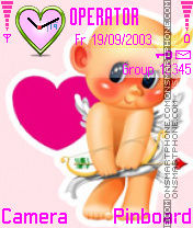 Valentine Cupid theme screenshot
