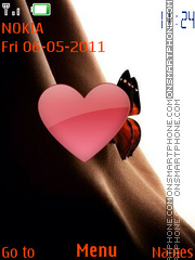 Butterfly on P**** theme screenshot