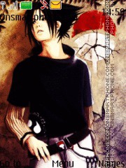 Sasuke Uchiha theme screenshot